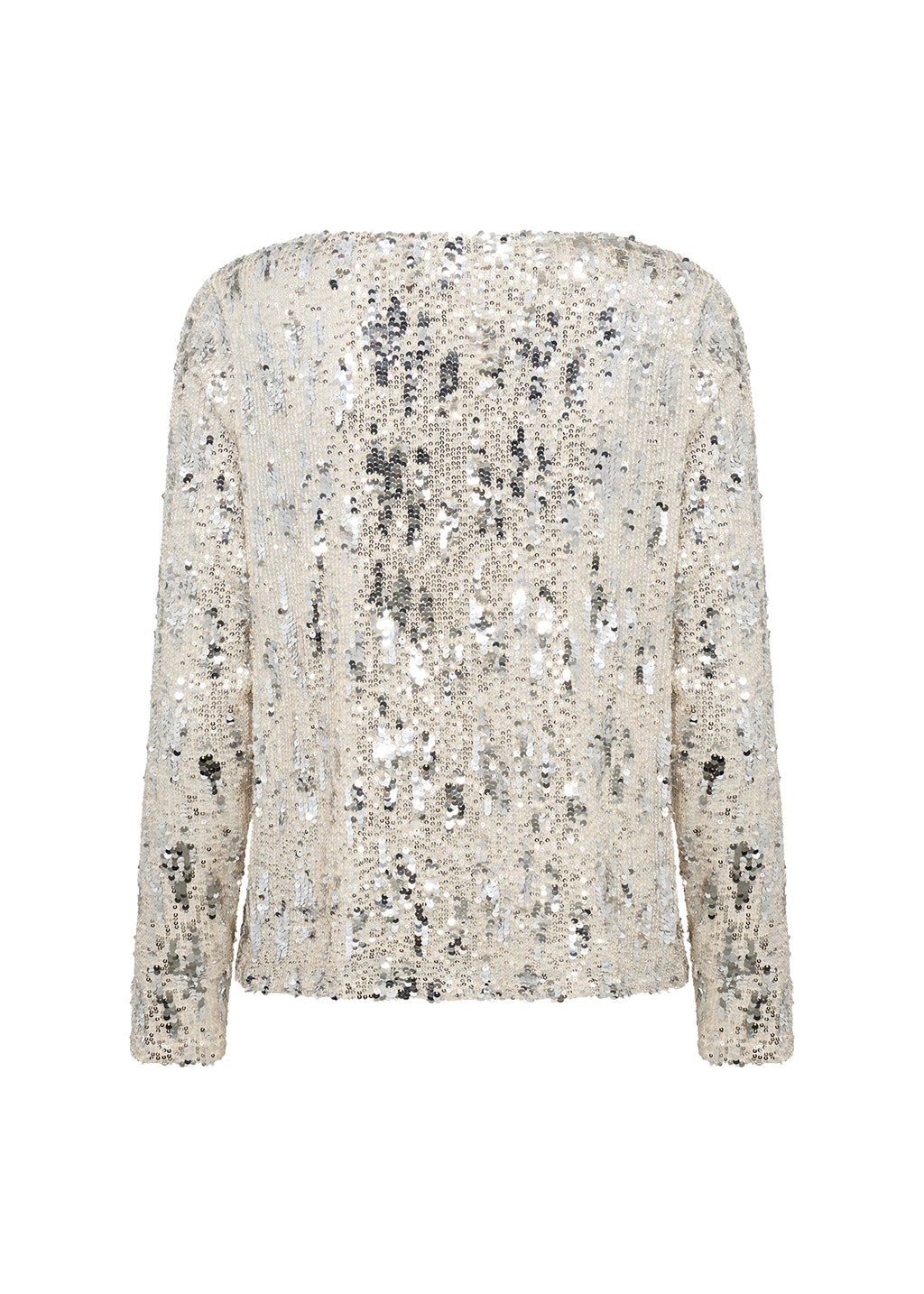 ANGEL 2 – kremfarget paljettbluse fra Soyaconcept