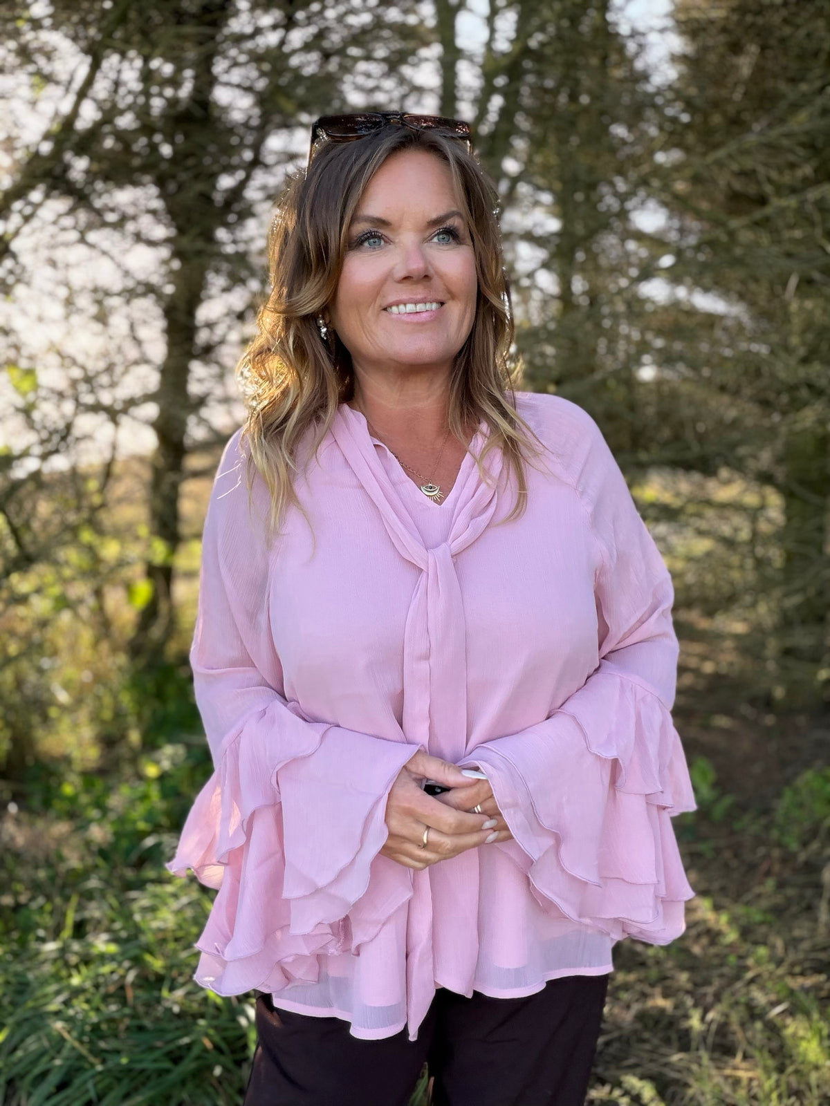NAIA 11 Bluse – Lys Rosa