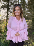 NAIA 11 Bluse – Lys Rosa