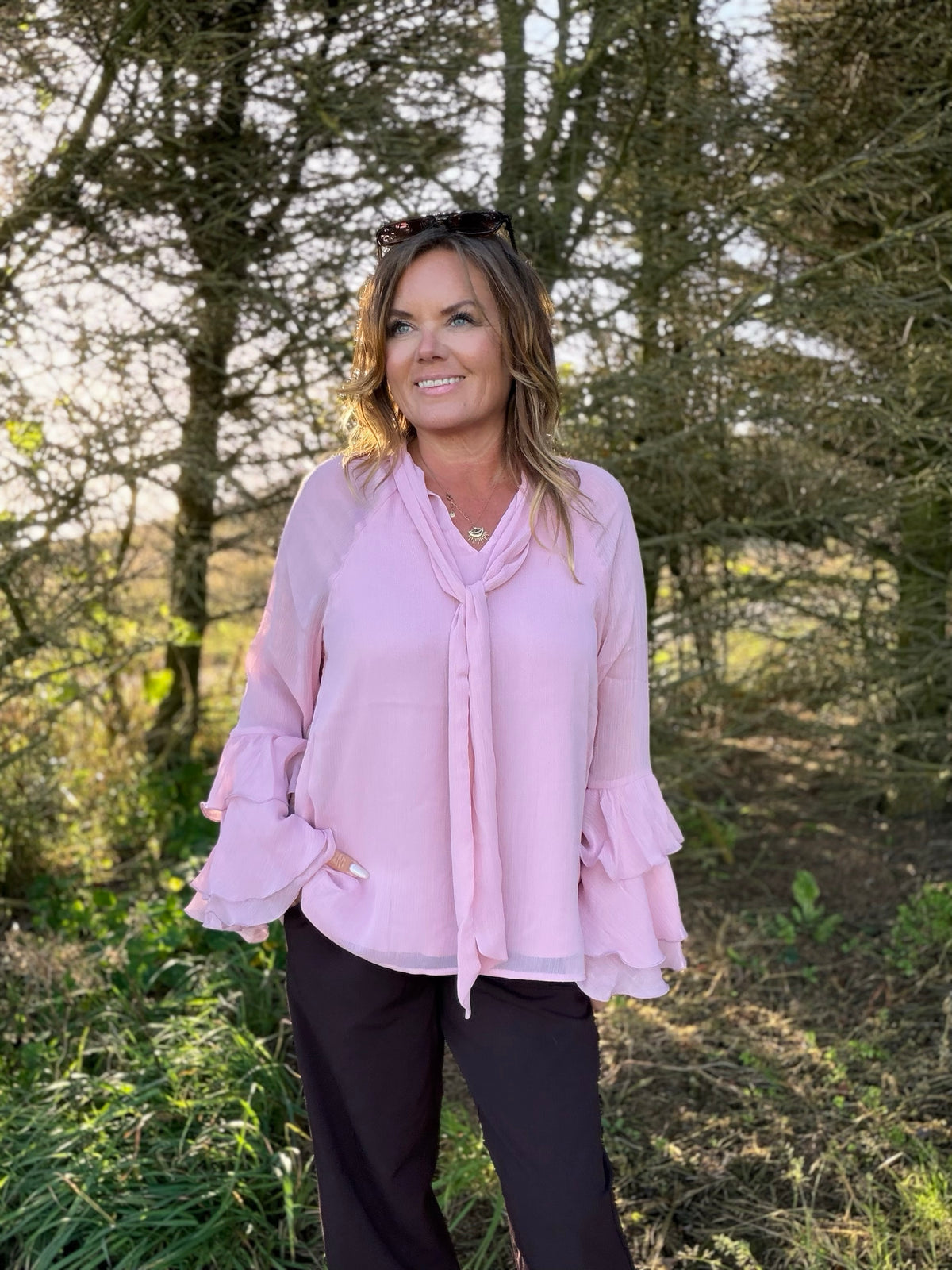 NAIA 11 Bluse – Lys Rosa