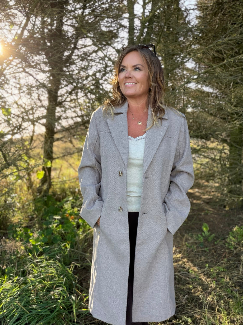 Jaze Long Coat fra Cream