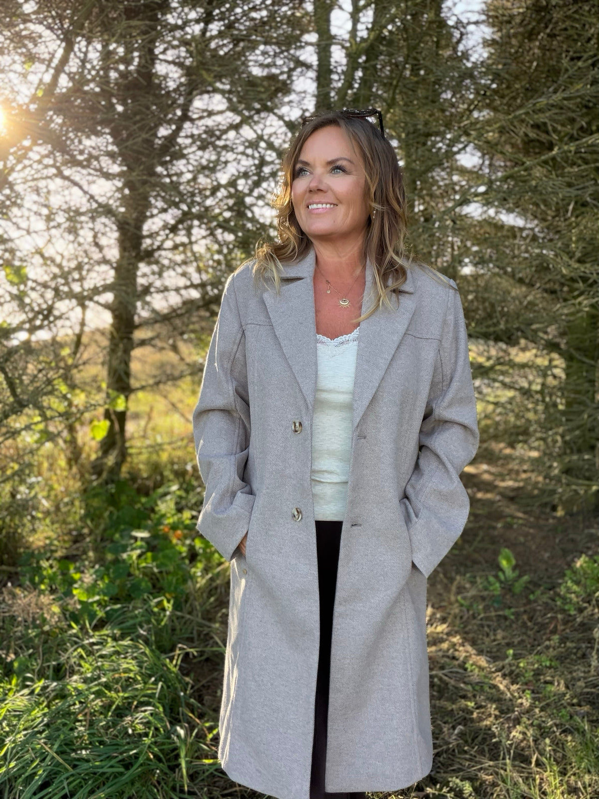 Jaze Long Coat fra Cream