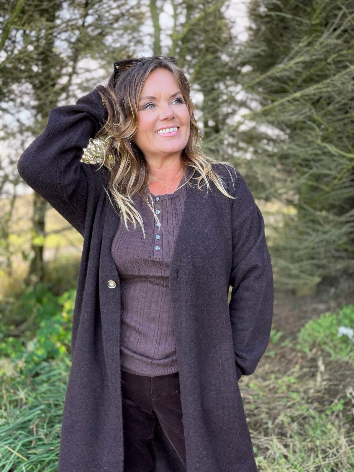 Alpa lang cardigan – Mole – Freequent