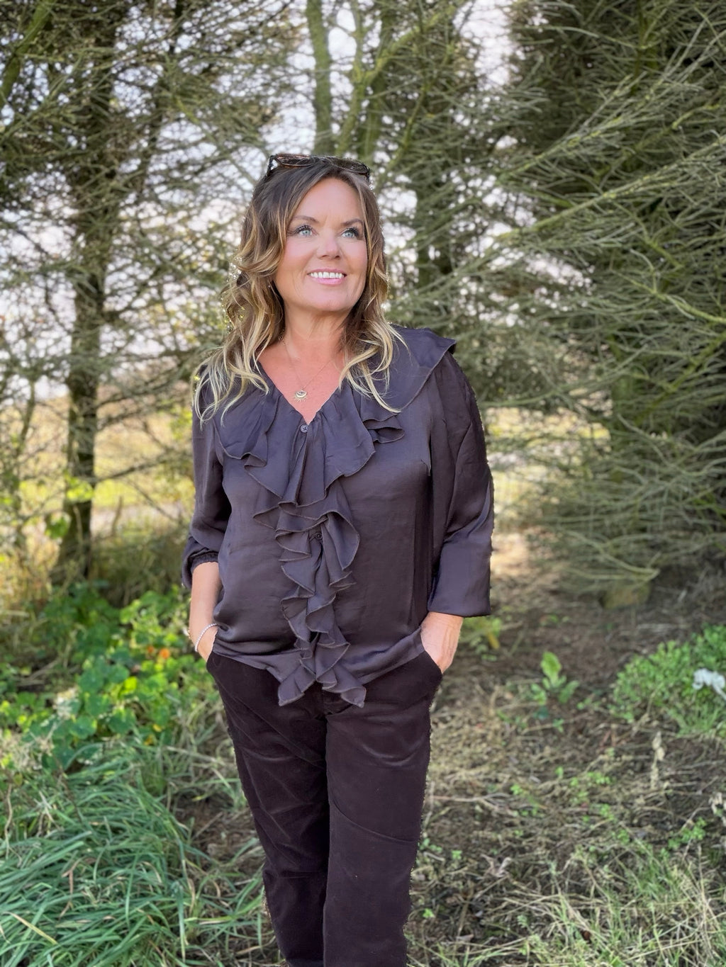 Beliv Bluse – Brun