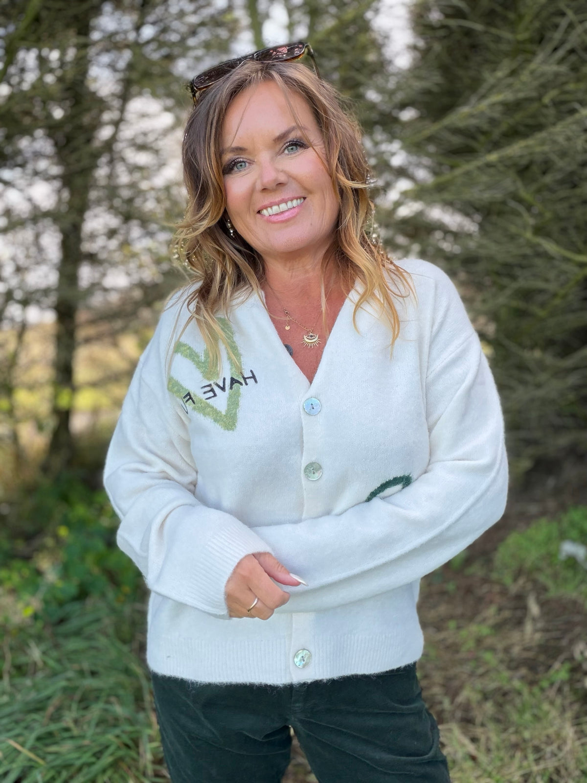 Nomas cardigan – lys – Freequent