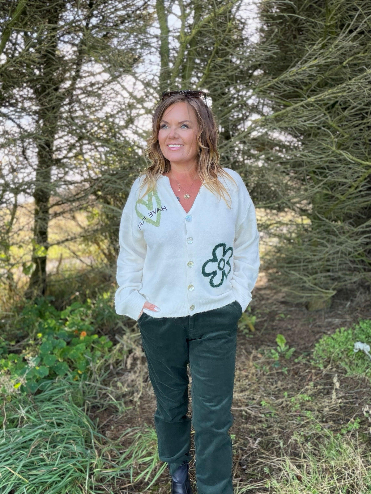 Nomas cardigan – lys – Freequent