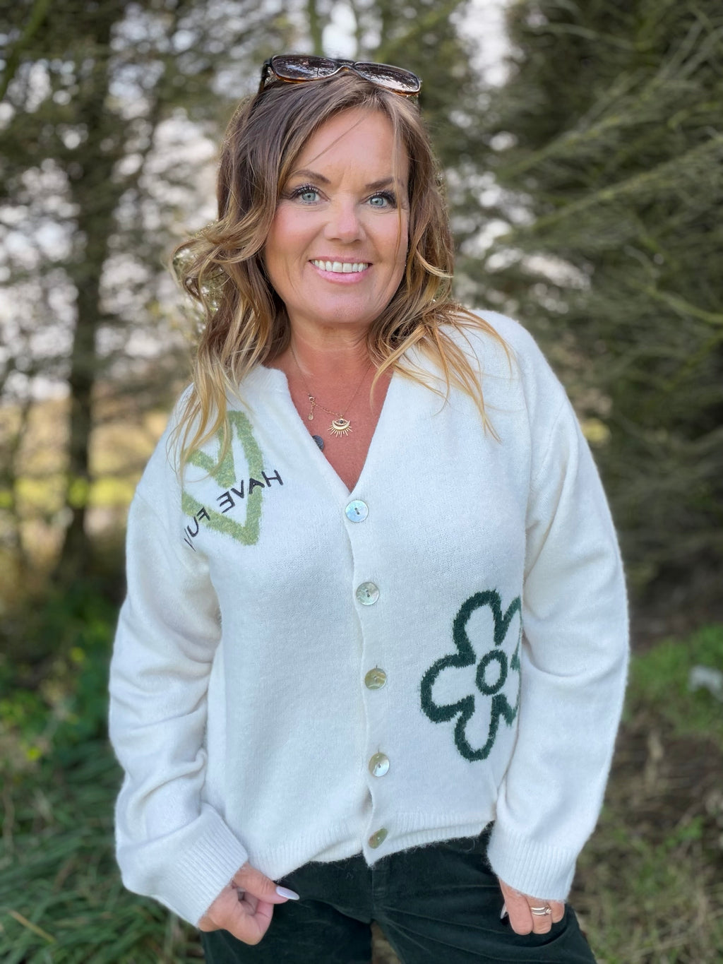 Nomas cardigan – lys – Freequent