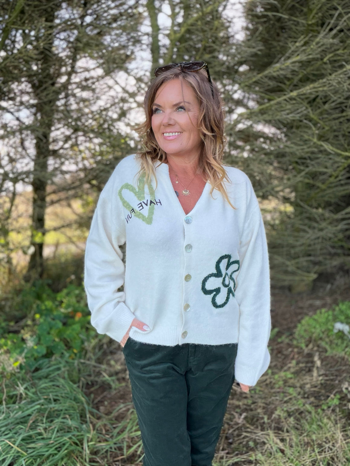 Nomas cardigan – lys – Freequent