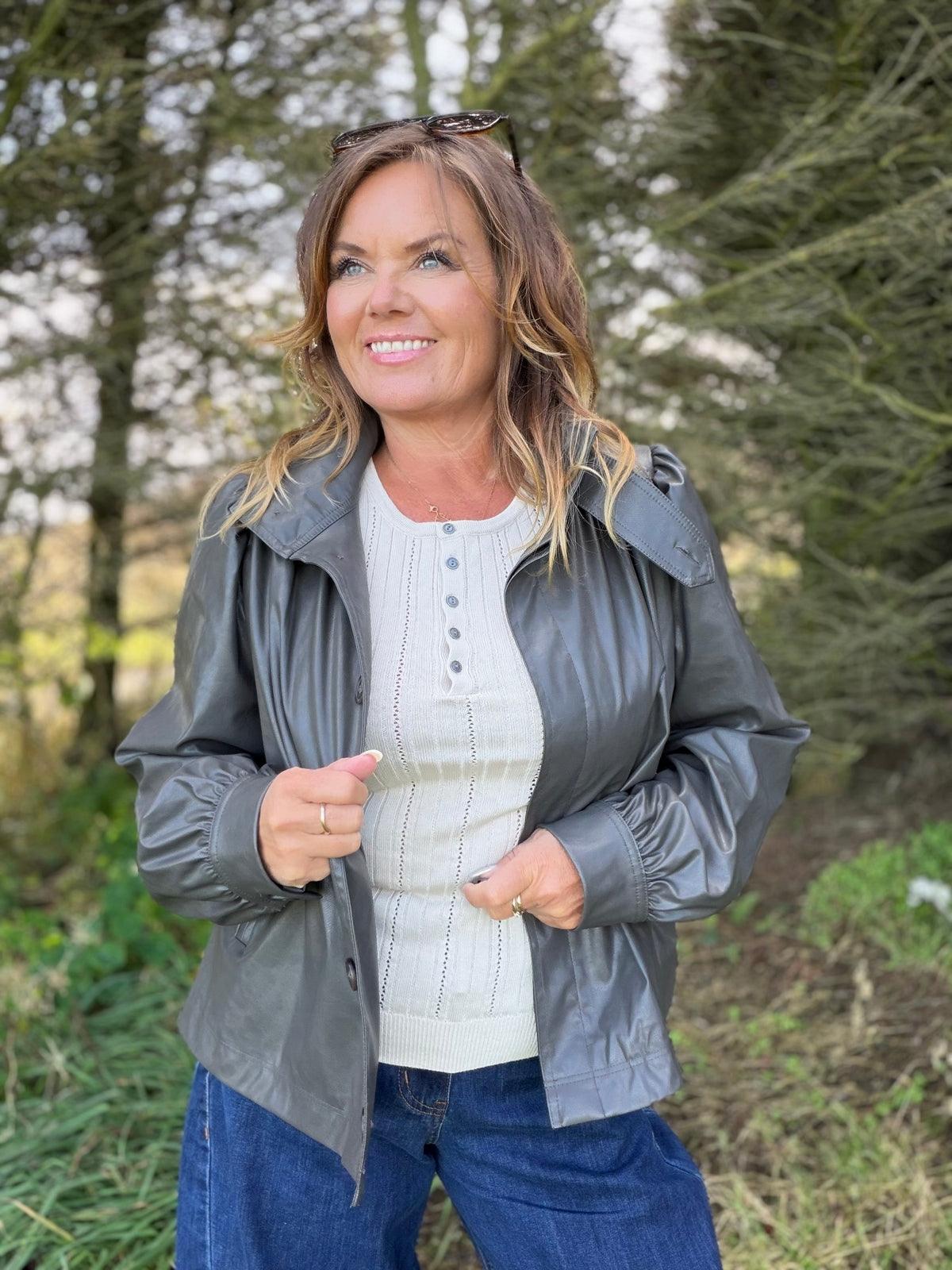 TomaSZ jakke i skinnlook – Saint Tropez