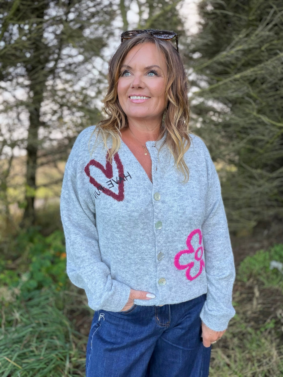 Nomas cardigan – grå – Freequent