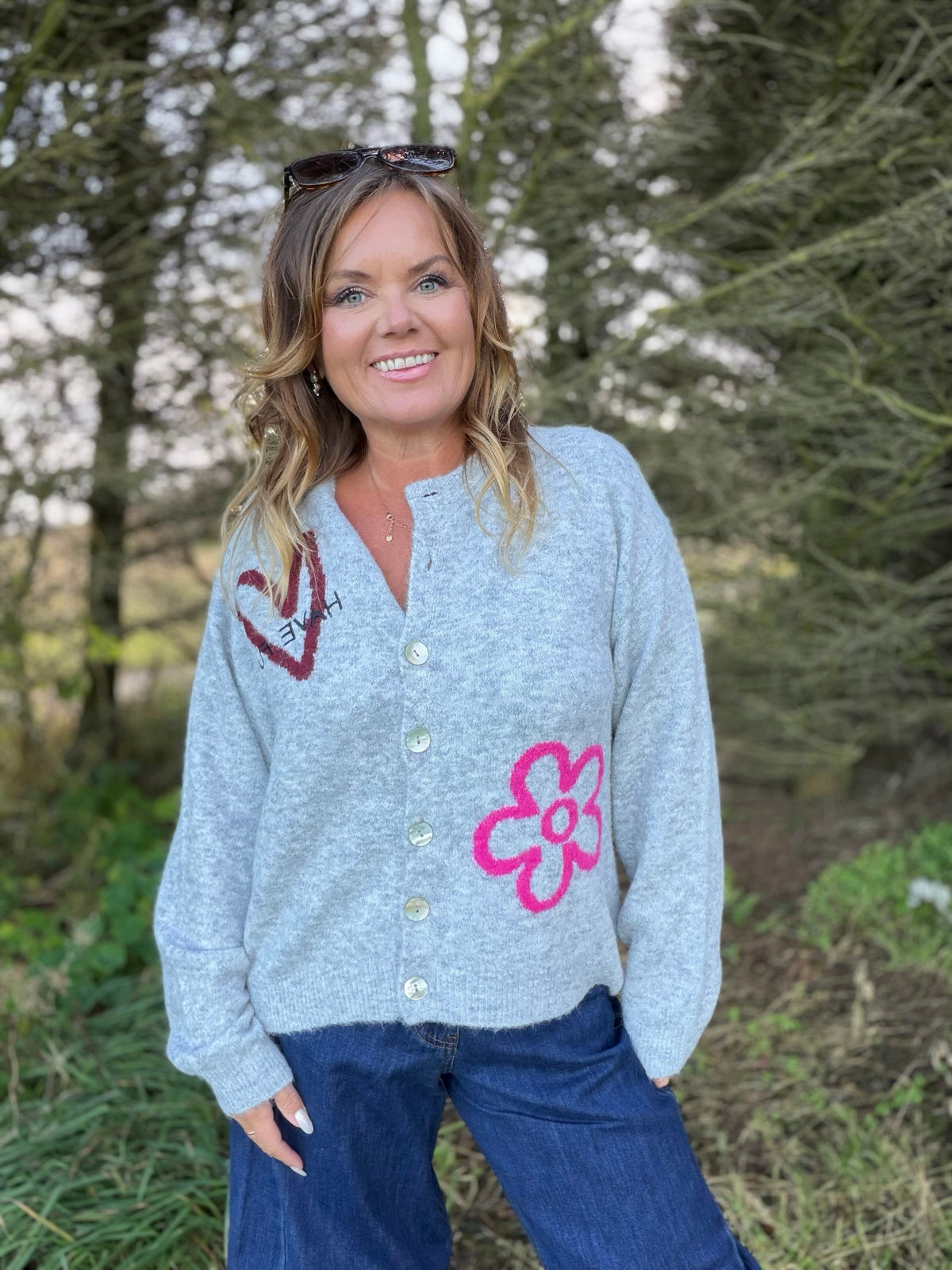 Nomas cardigan – grå – Freequent