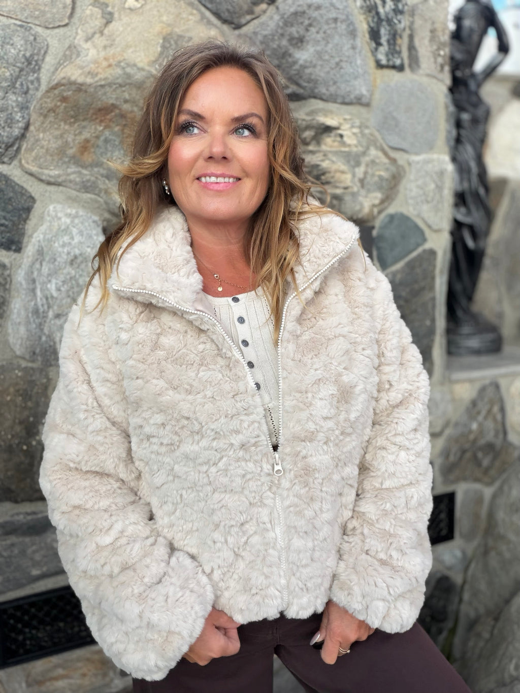 Foby fuskepelsjakke – Moonbean – Freequent