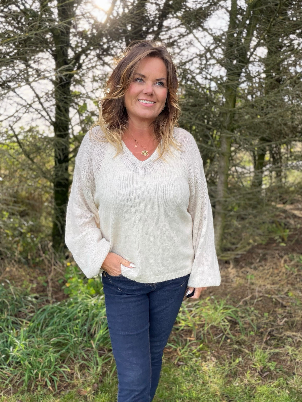 Dido genser fra Freequent – lys beige