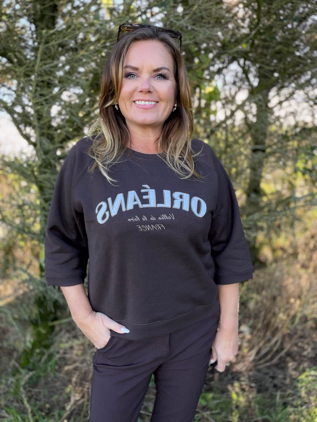Kamela sweatshirt fra Freequent – Mole