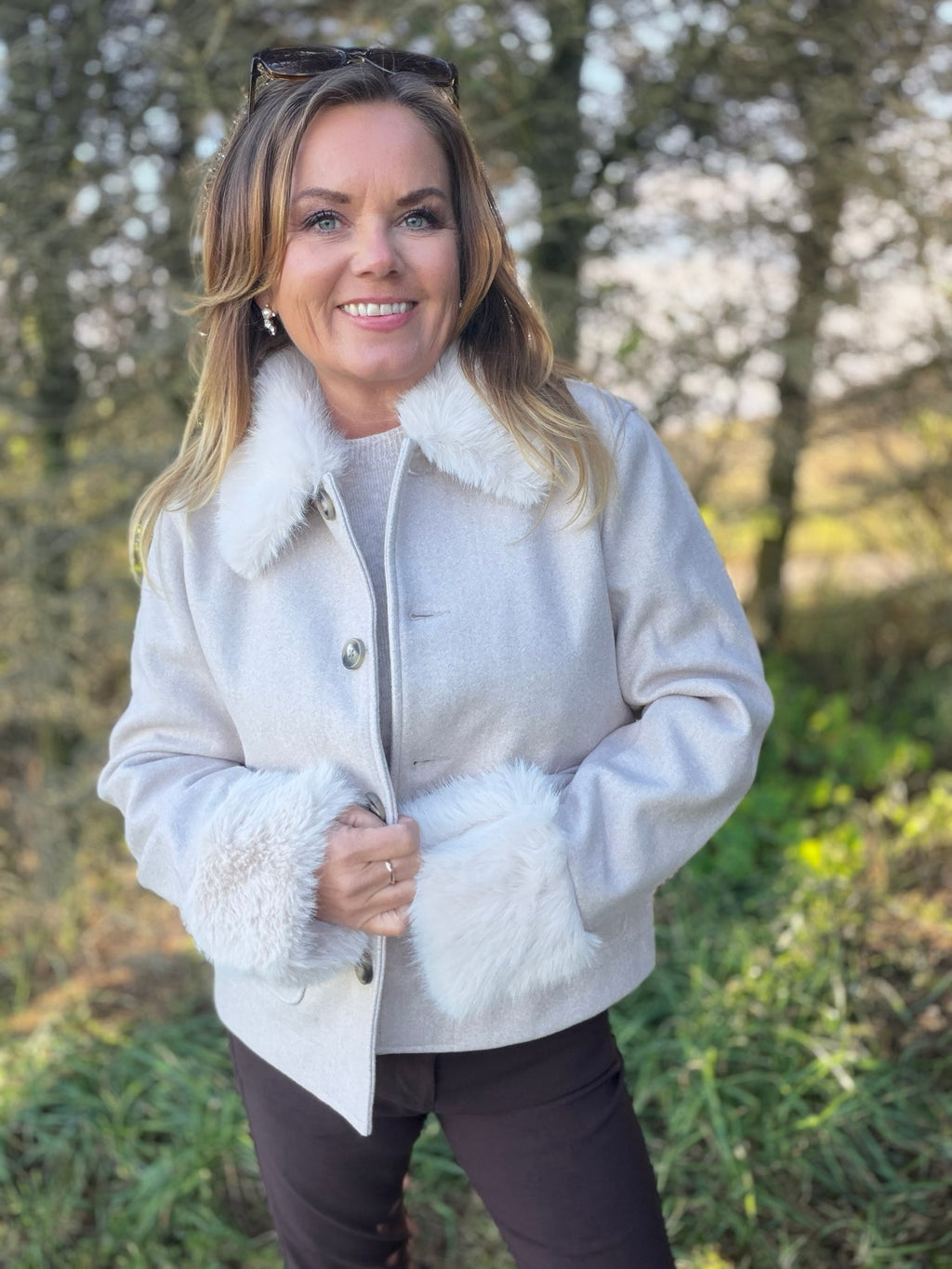 Yanna jakke – Moonbeam Melange – Freequent