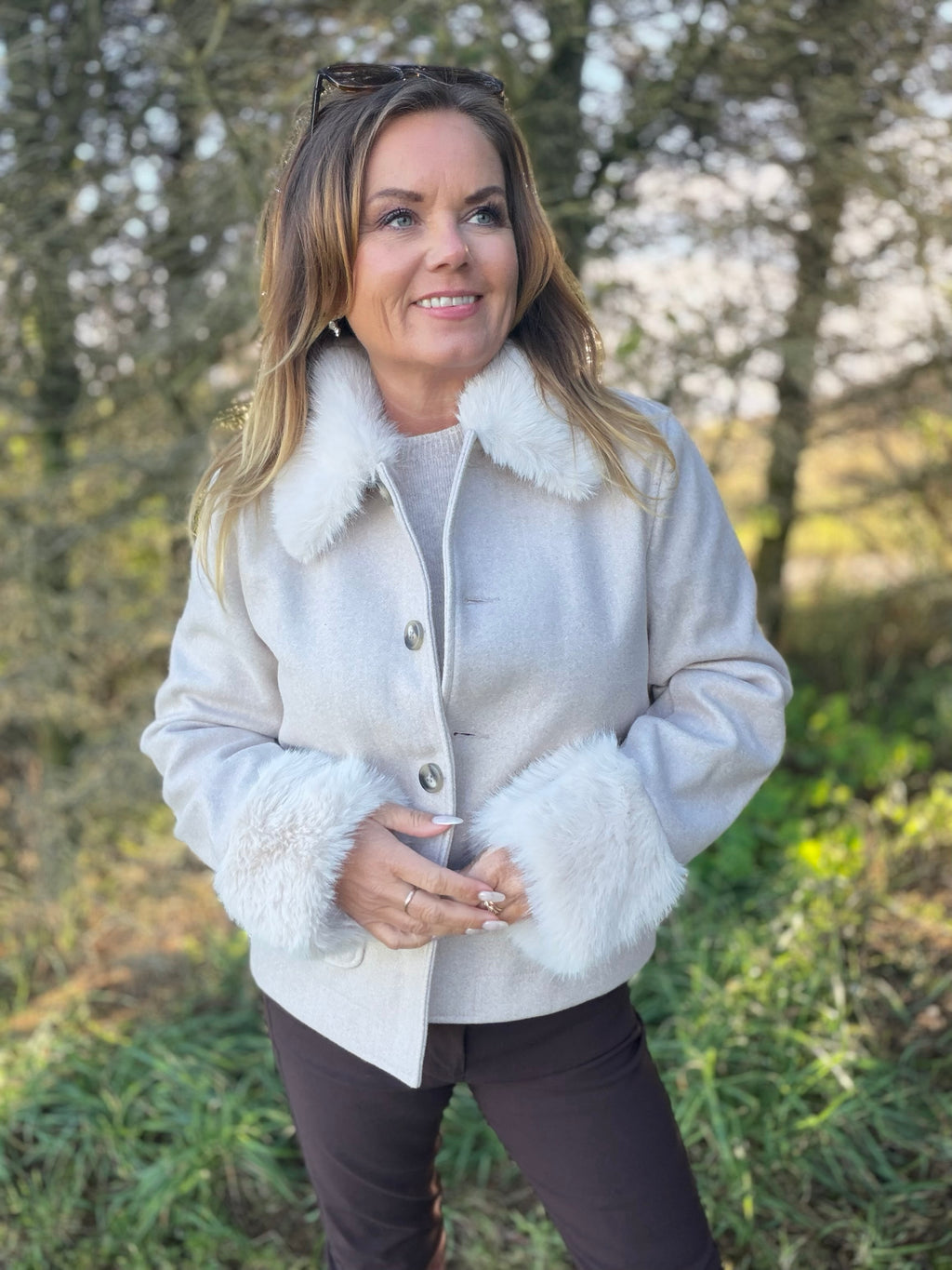 Yanna jakke – Moonbeam Melange – Freequent