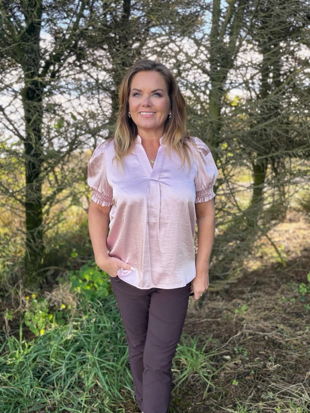 Panan bluse fra Saint Tropez – rosa