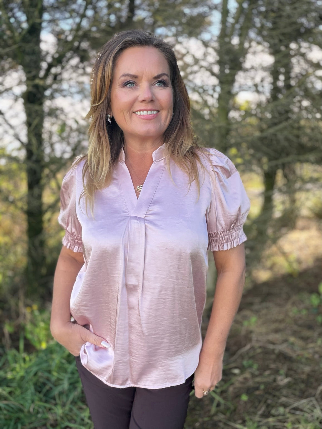 Panan bluse fra Saint Tropez – rosa