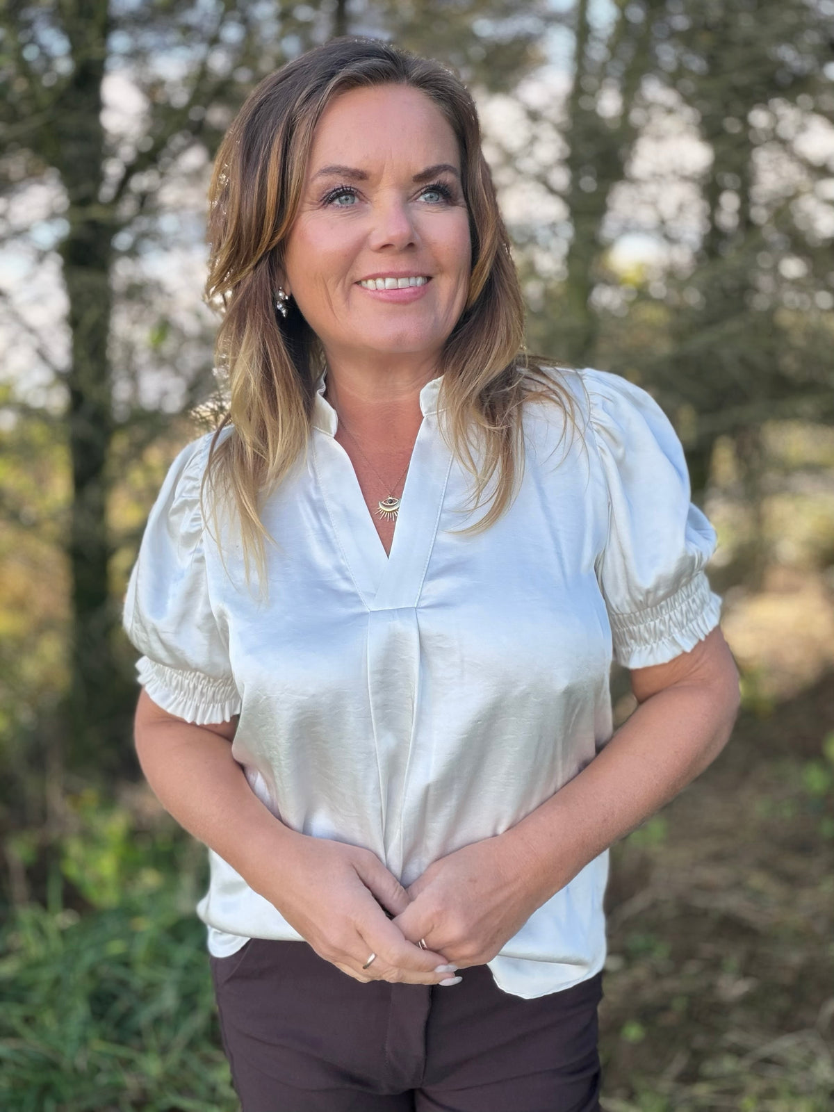 Panan bluse fra Saint Tropez – Ice White