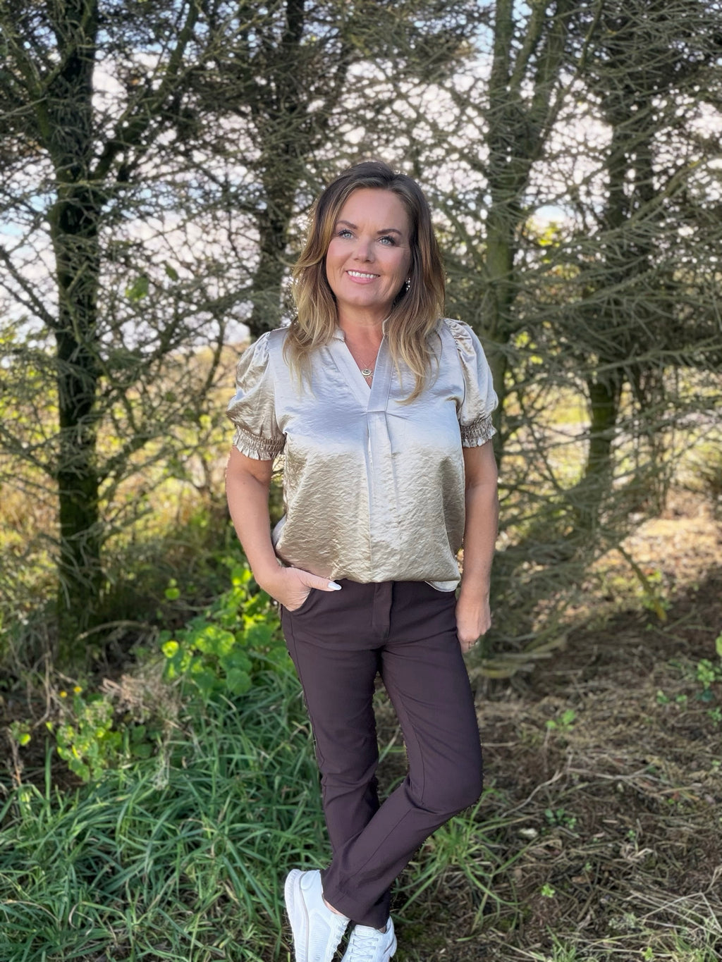 Panan bluse fra Saint Tropez – champagne