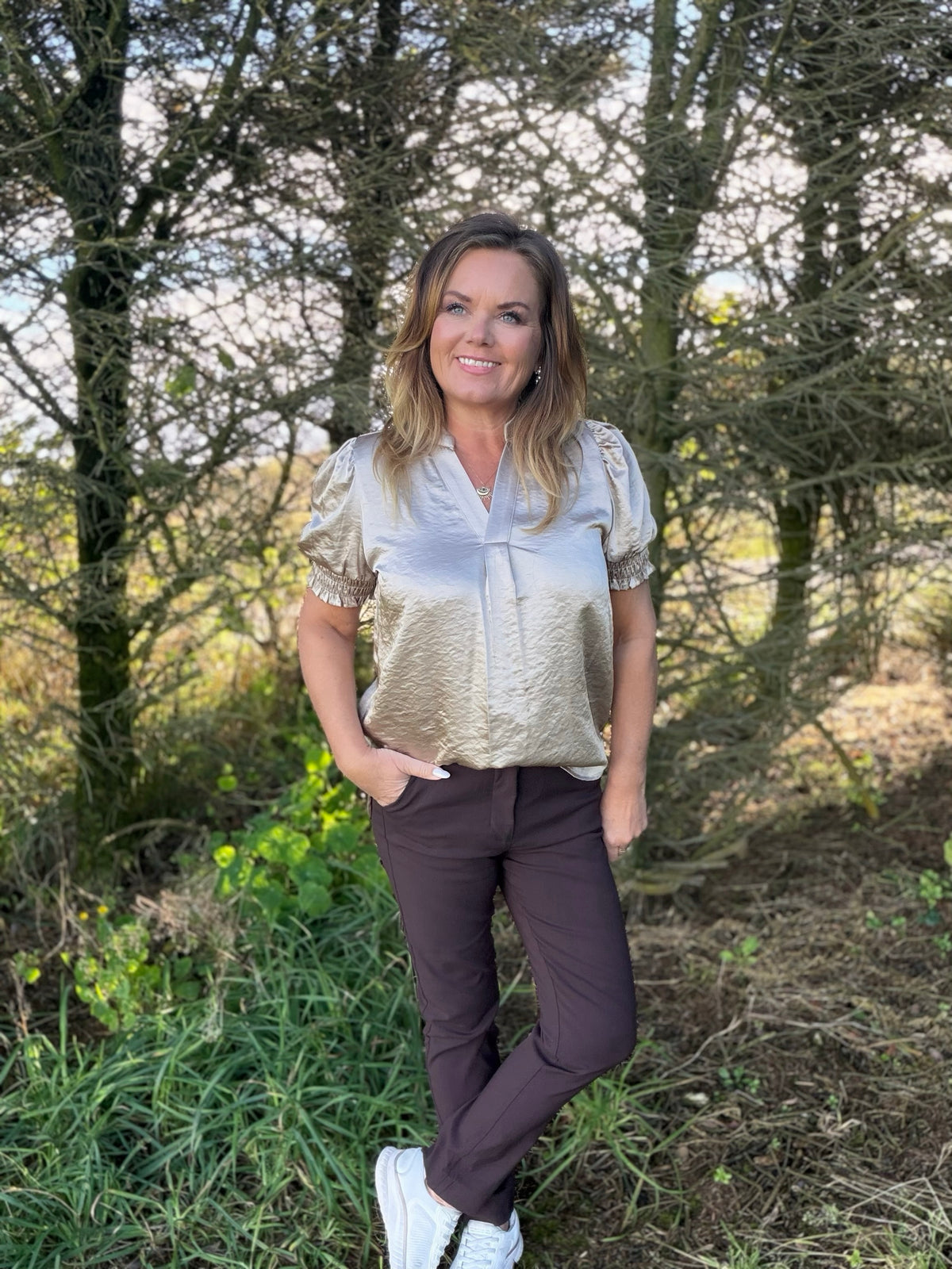Panan bluse fra Saint Tropez – champagne