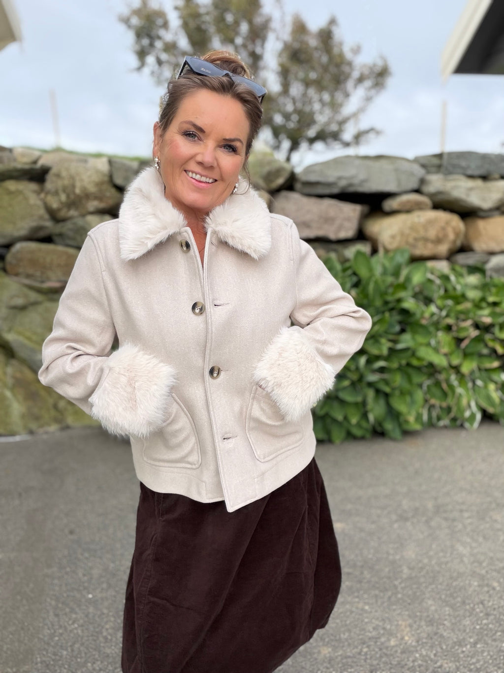 Yanna jakke – Moonbeam Melange – Freequent