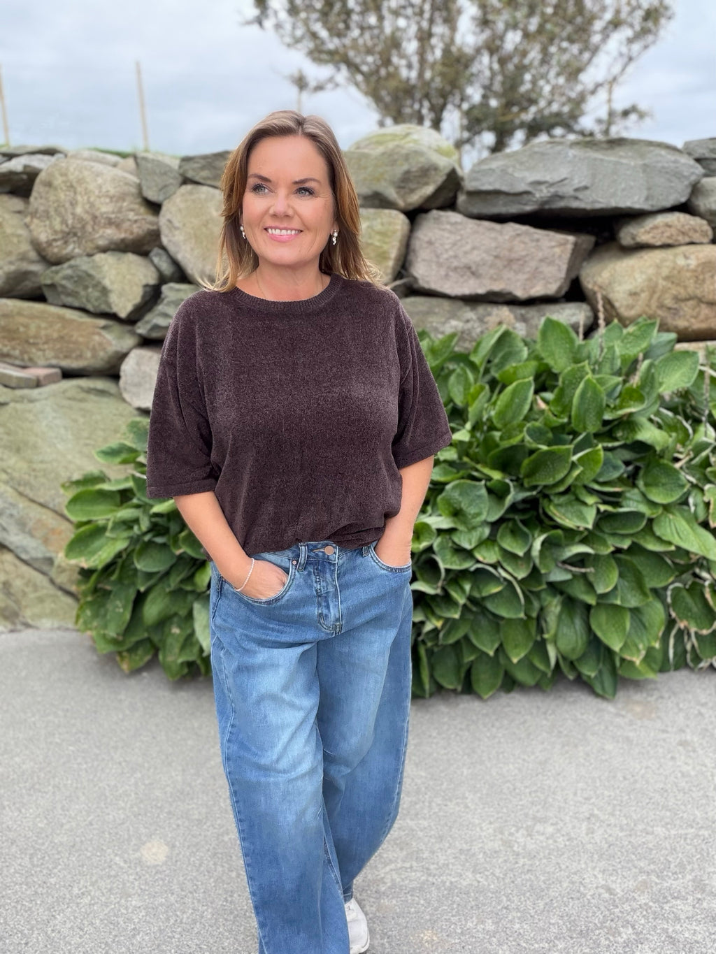 Tempo chenille topp fra Freequent – Mole