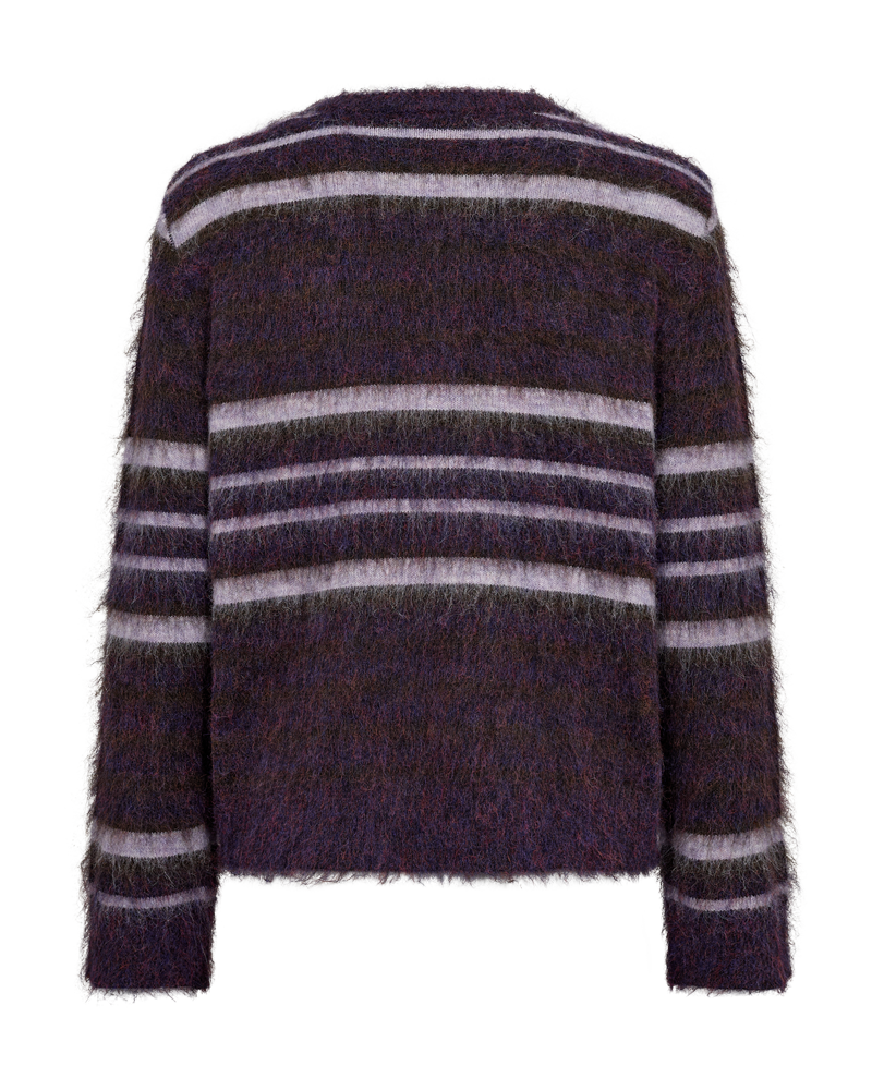 Lippi pullover fra Freequent – lilla stripet