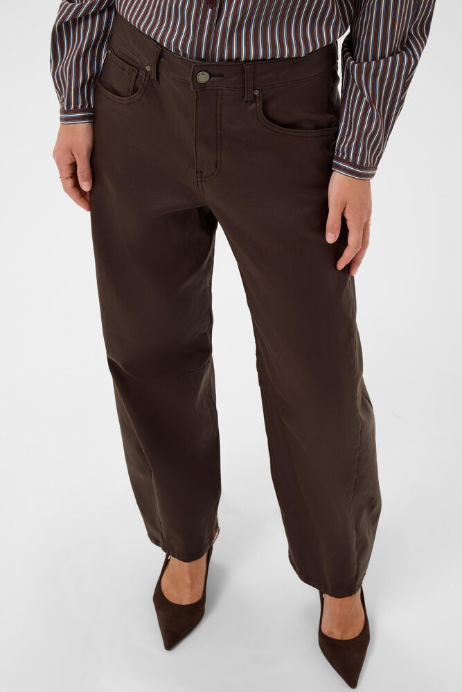 Maelis Bahren ankeljeans fra Cream – brun coated