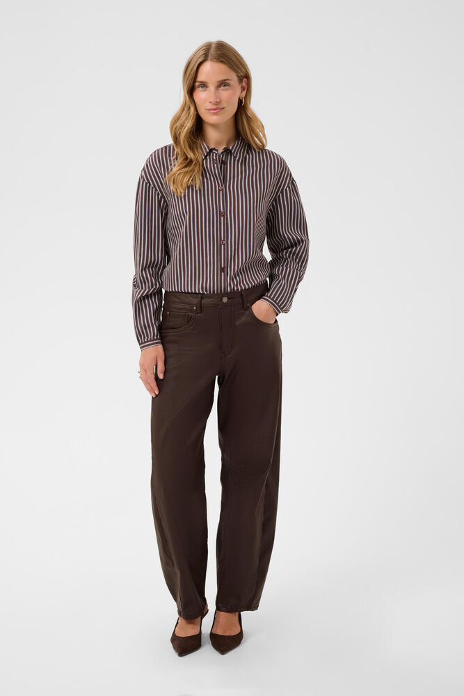 Maelis Bahren ankeljeans fra Cream – brun coated