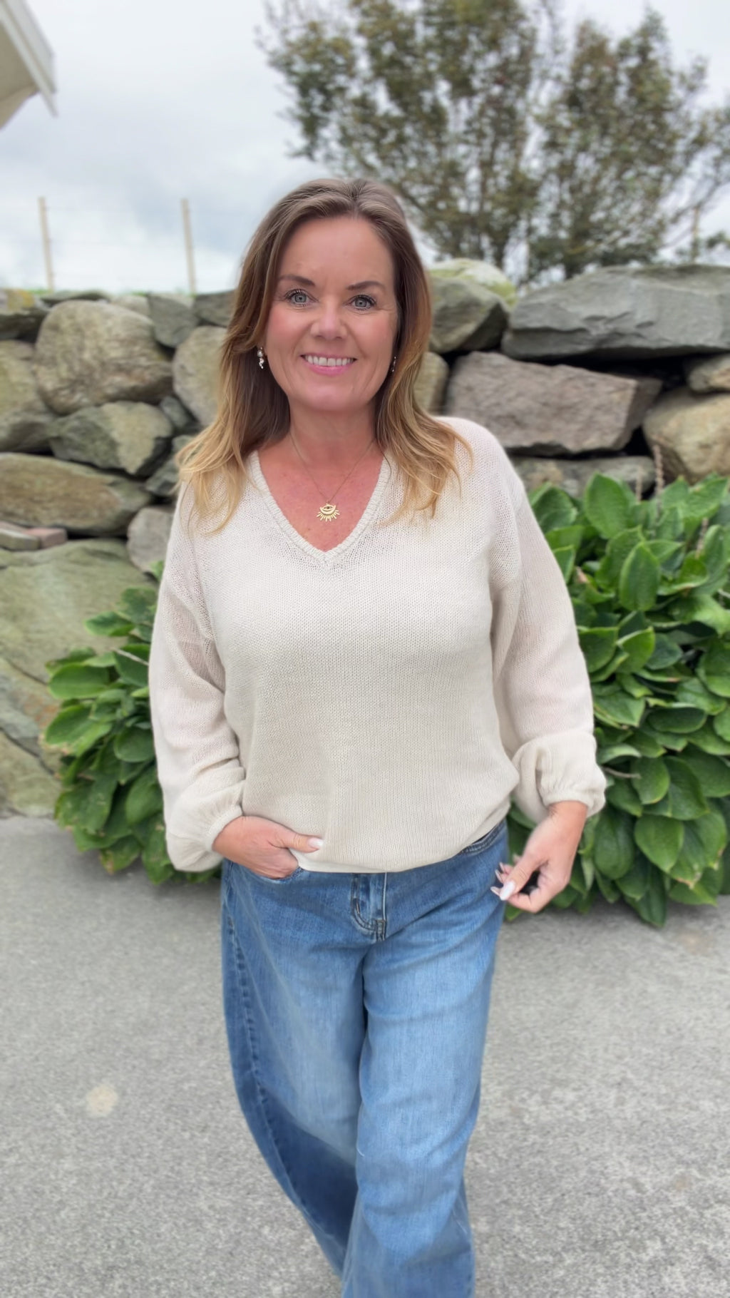 Dido genser fra Freequent – lys beige