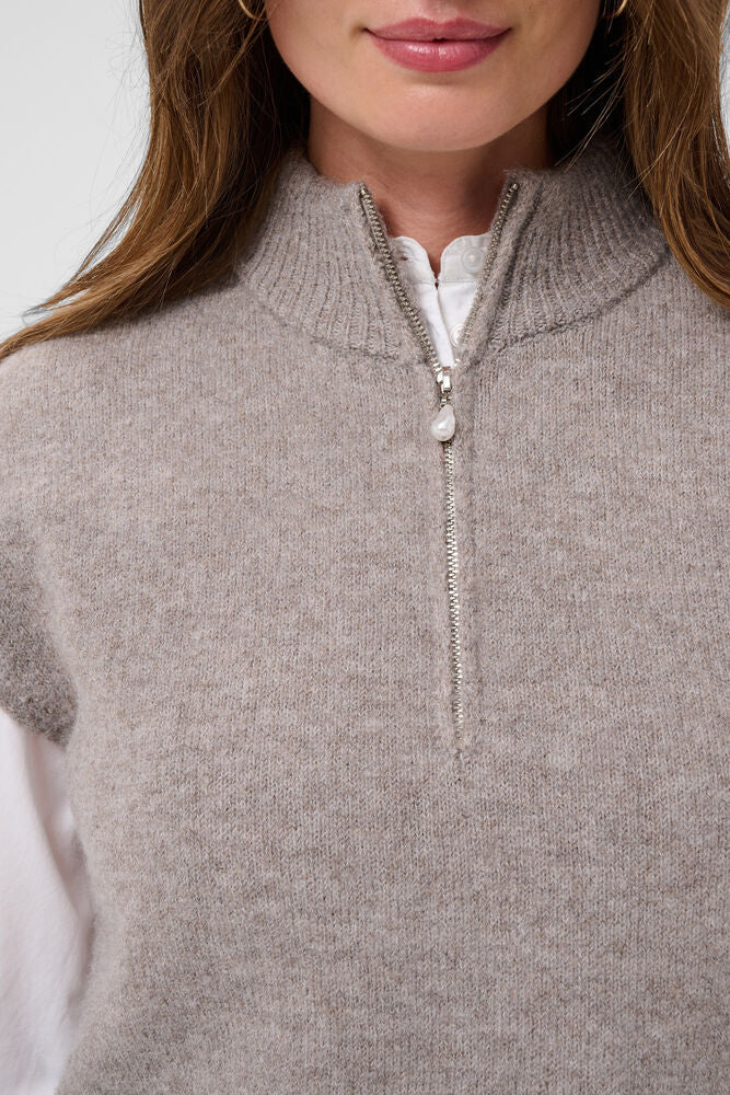 Tannenbaum Knit slipover – gråbeige