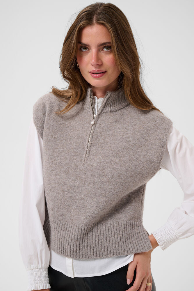 Tannenbaum Knit slipover – gråbeige