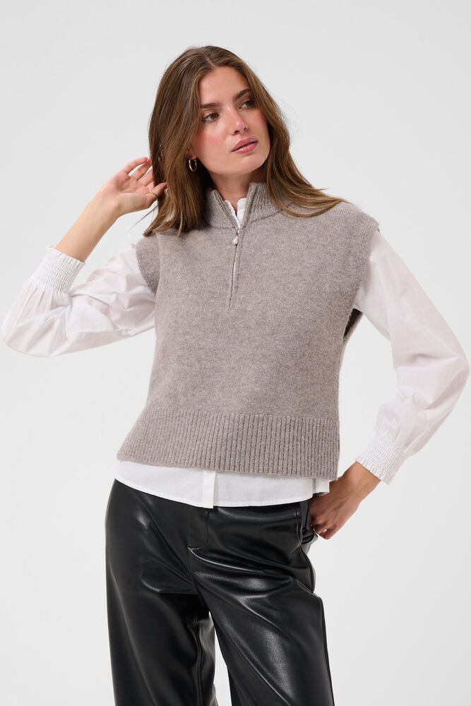 Tannenbaum Knit slipover – gråbeige