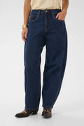 Bahren Ankel Balloon Jeans – Blå – Cream