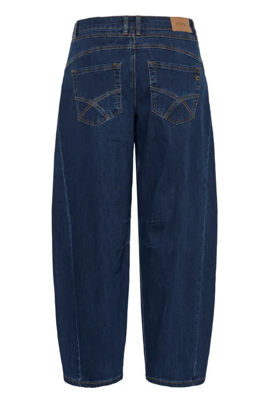 Bahren Ankel Balloon Jeans – Blå – Cream