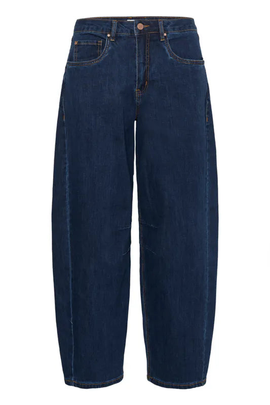 Bahren Ankel Balloon Jeans – Blå – Cream
