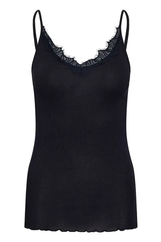 MayaSZ singlet med blondekant – Night Sky – Saint Tropez