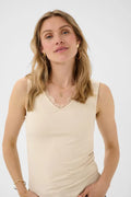 Alvaia topp med blonde – Nature – Cream