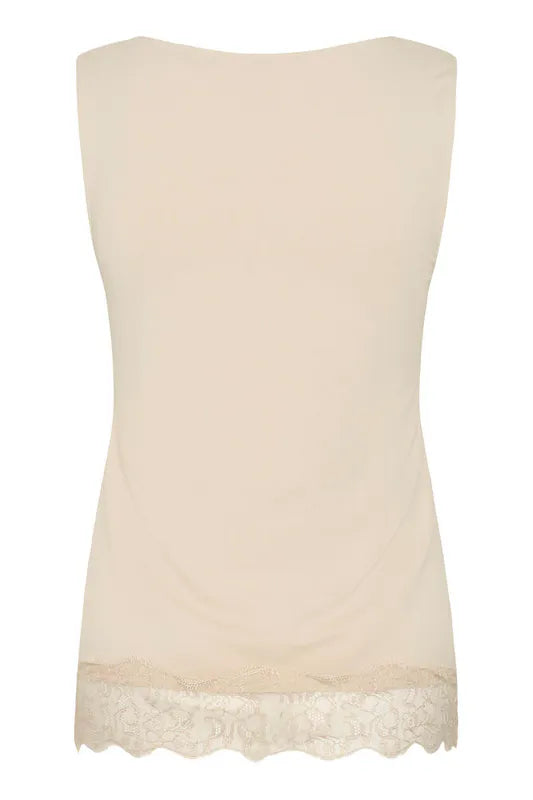 Alvaia topp med blonde – Nature – Cream