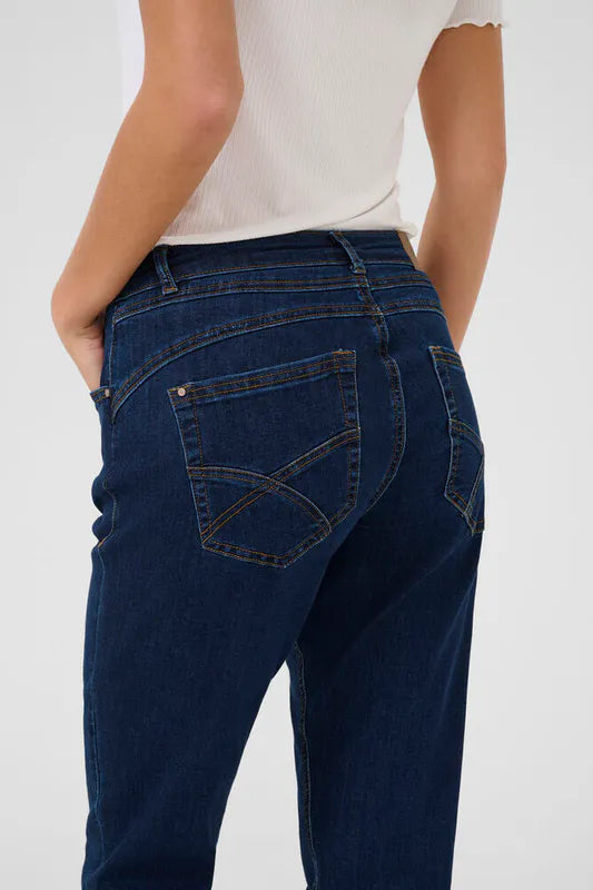 Lone jeans fra Cream – mørk denim – lengde 32