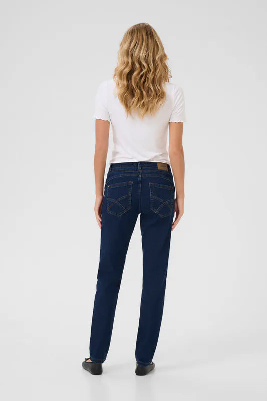 Lone jeans fra Cream – mørk denim – lengde 32
