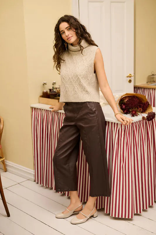 Winni Ankel Pants fra Cream – brun