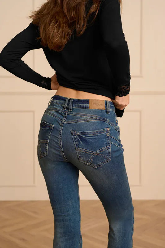 Amalie bootcut jeans fra Cream – lengde 32