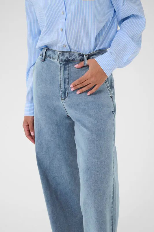 Visti jeans fra Cream – lys blå denim – lengde 32