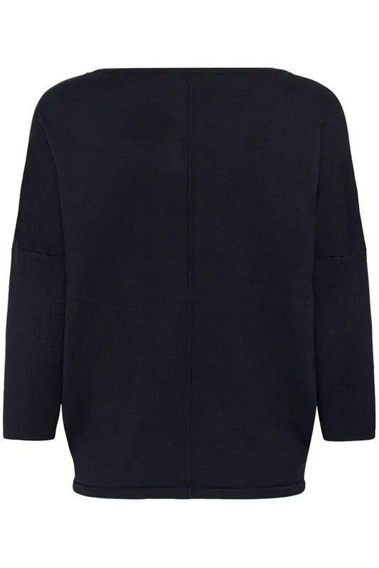 Mila genser med rund hals fra Saint Tropez – Night Sky Blue