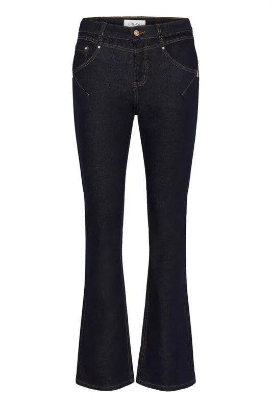 Amalie bootcut jeans fra Cream – mørk denim – lengde 30