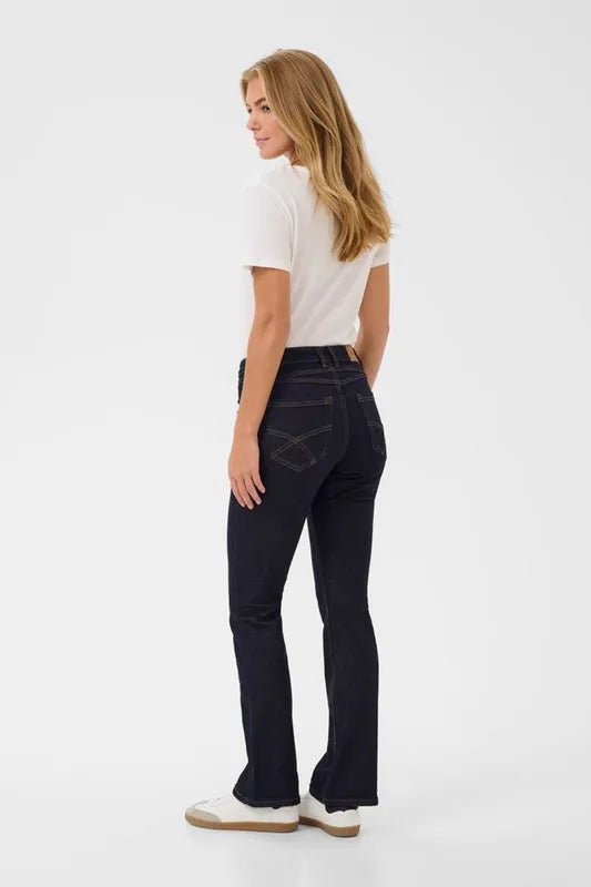 Amalie bootcut jeans fra Cream – mørk denim – lengde 30