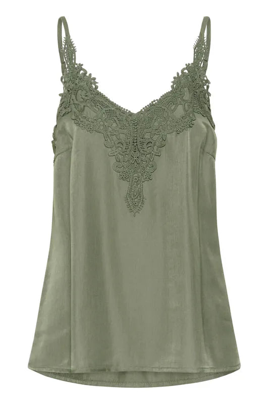 Anna topp fra Cream – Mulled Basil Green