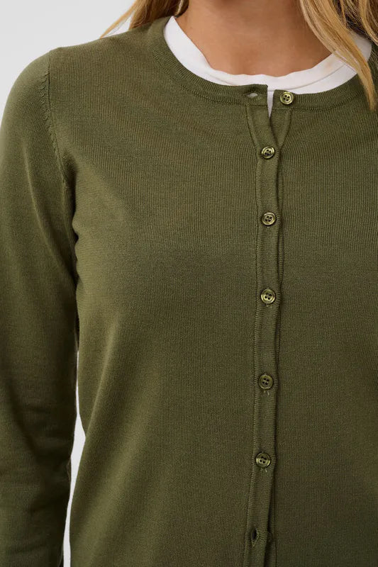 Mila cardigan – Four Leaf Clover Melange – Saint Tropez